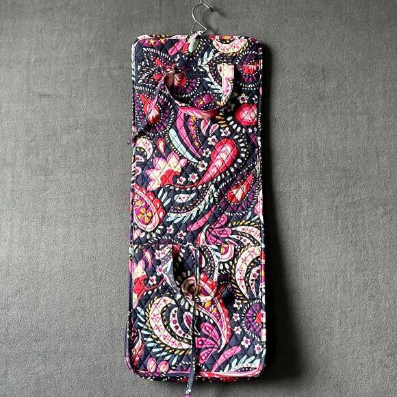 Vera Bradley Painted Paisley Hanging Organizer Travel Toiletry Cosmetic Bag - Picture 7 of 12